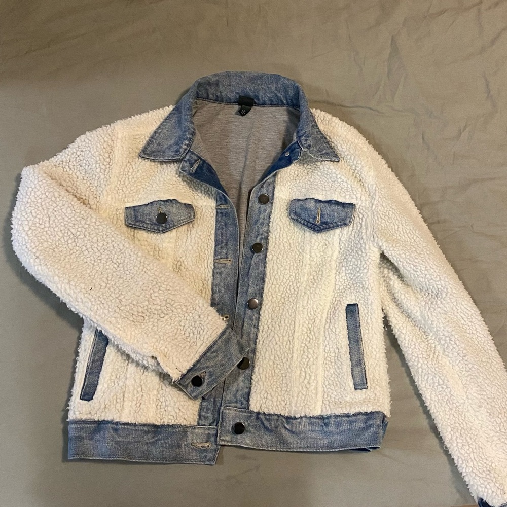 Size XS Denim/Fur Jacket